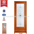 China Großhandel Custom UPVC Kunststoff Toliet Badezimmer Türen, mit bewaldeten Glas oder Withour Glas